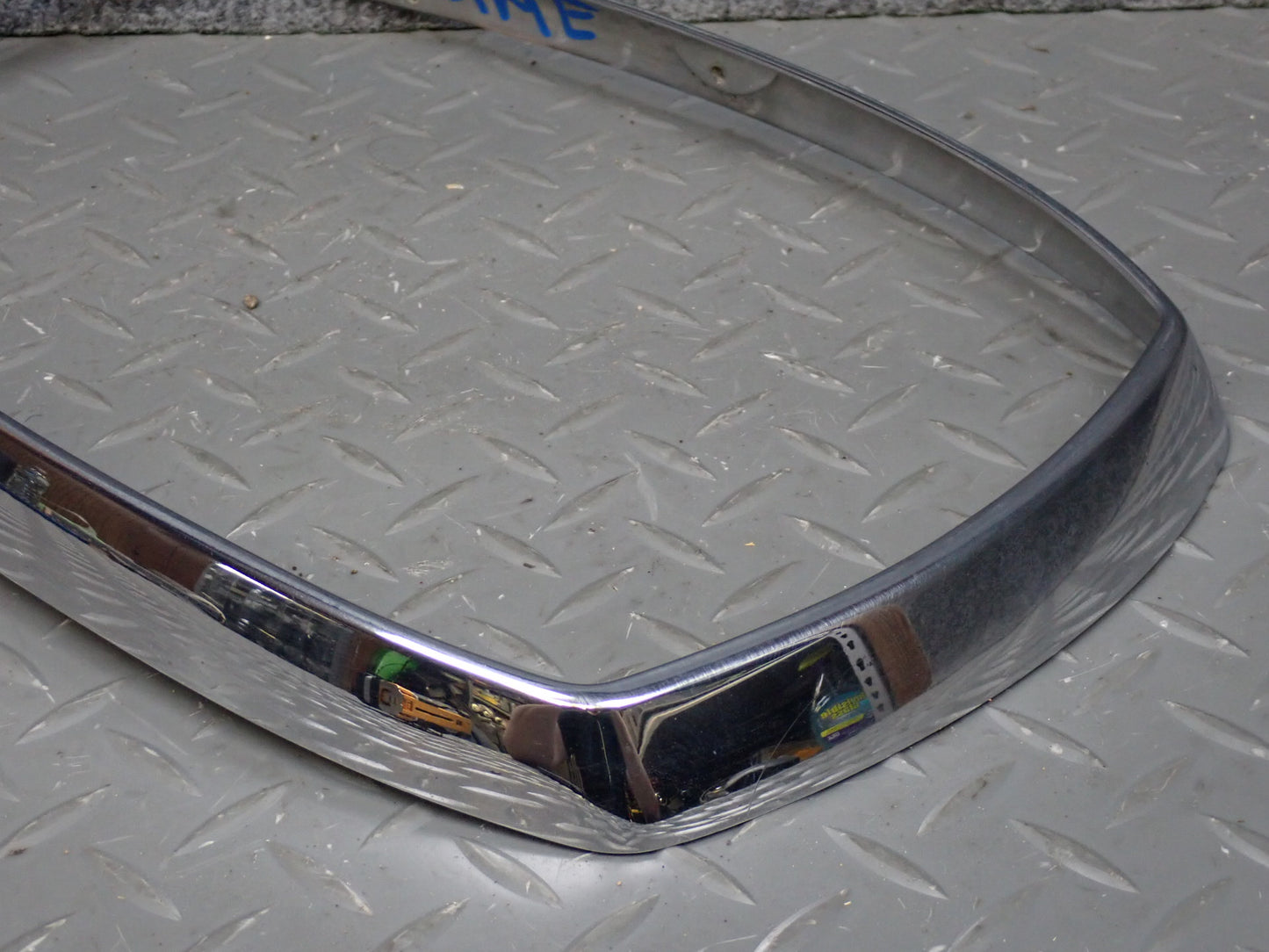75-76 Mercedes W115 300D Front Right Headlight Chrome Bezel OEM