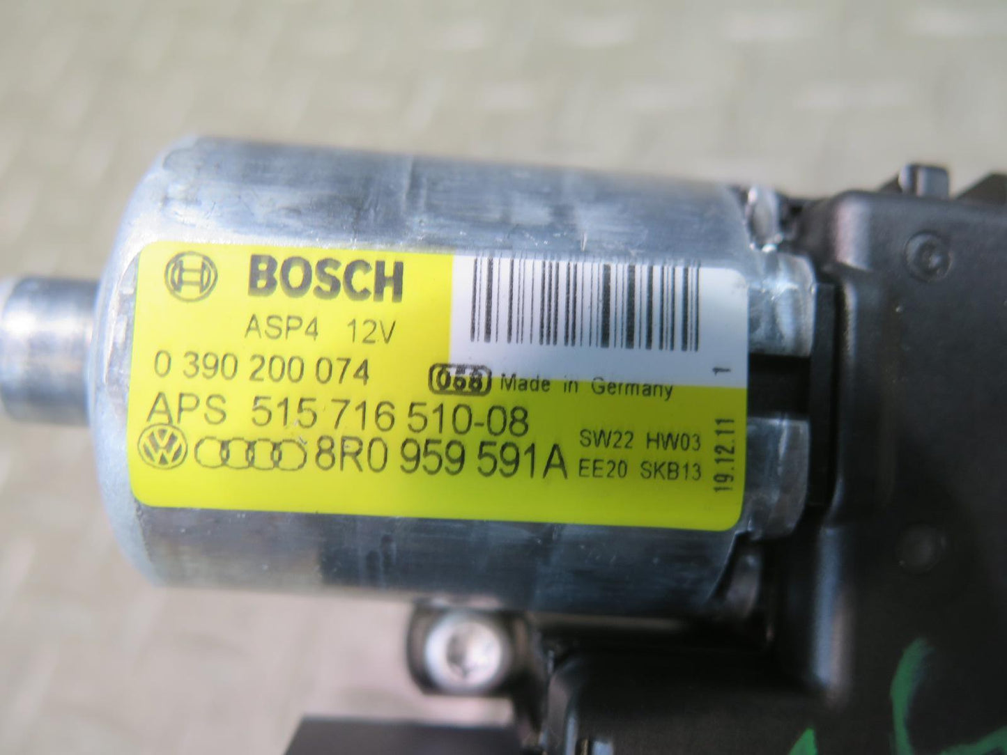 08-17 Audi B8 A5 S5 Sunroof Motor Srive Unit 8R0959591A OEM