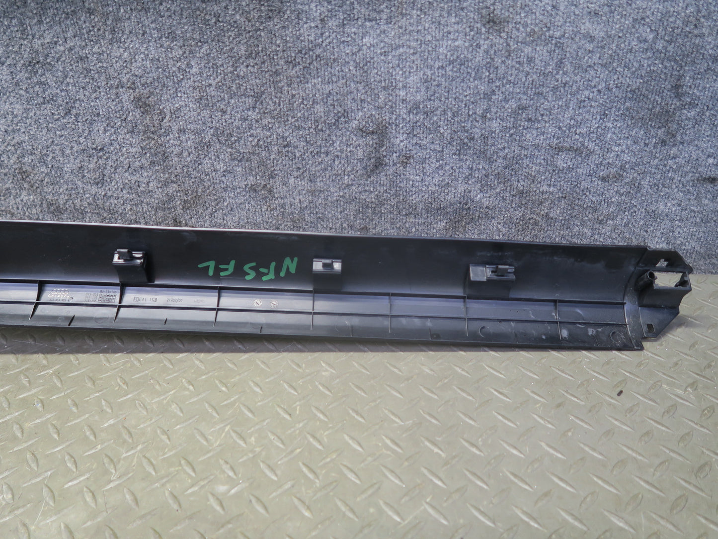 08-17 Audi B8 A5 S5 Set of 2 Front Door Inner Scuff Sill Trim Panel OEM