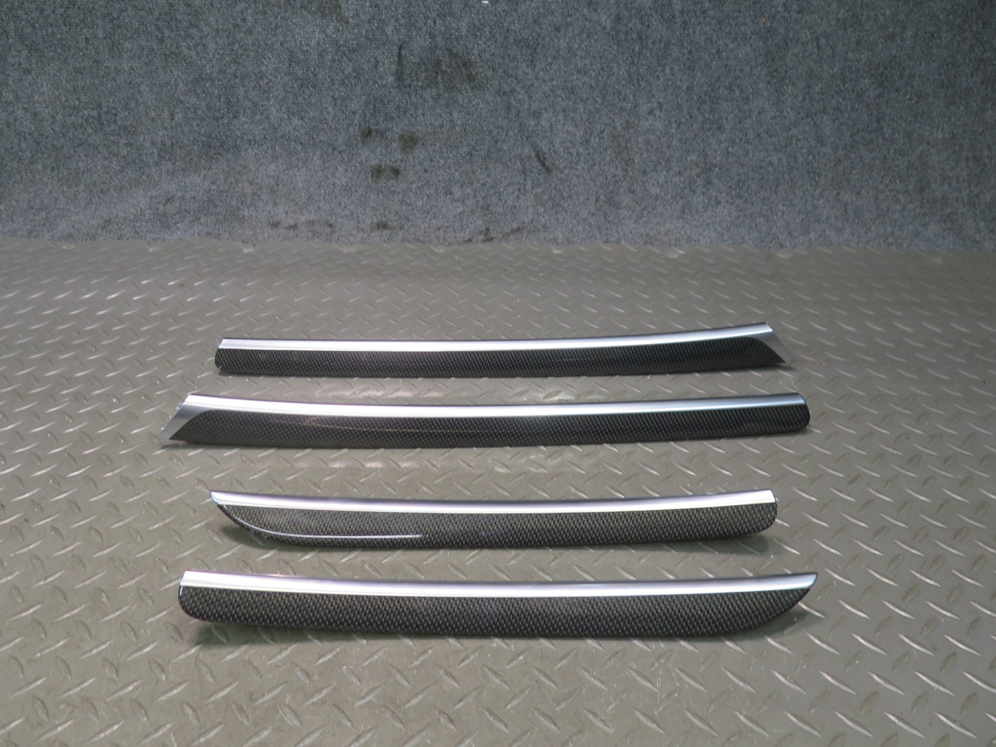 08-16 Audi S5 B8 Coupe Set of 4 Front  & Rear Door Trim Panel Carbon Fiber OEM