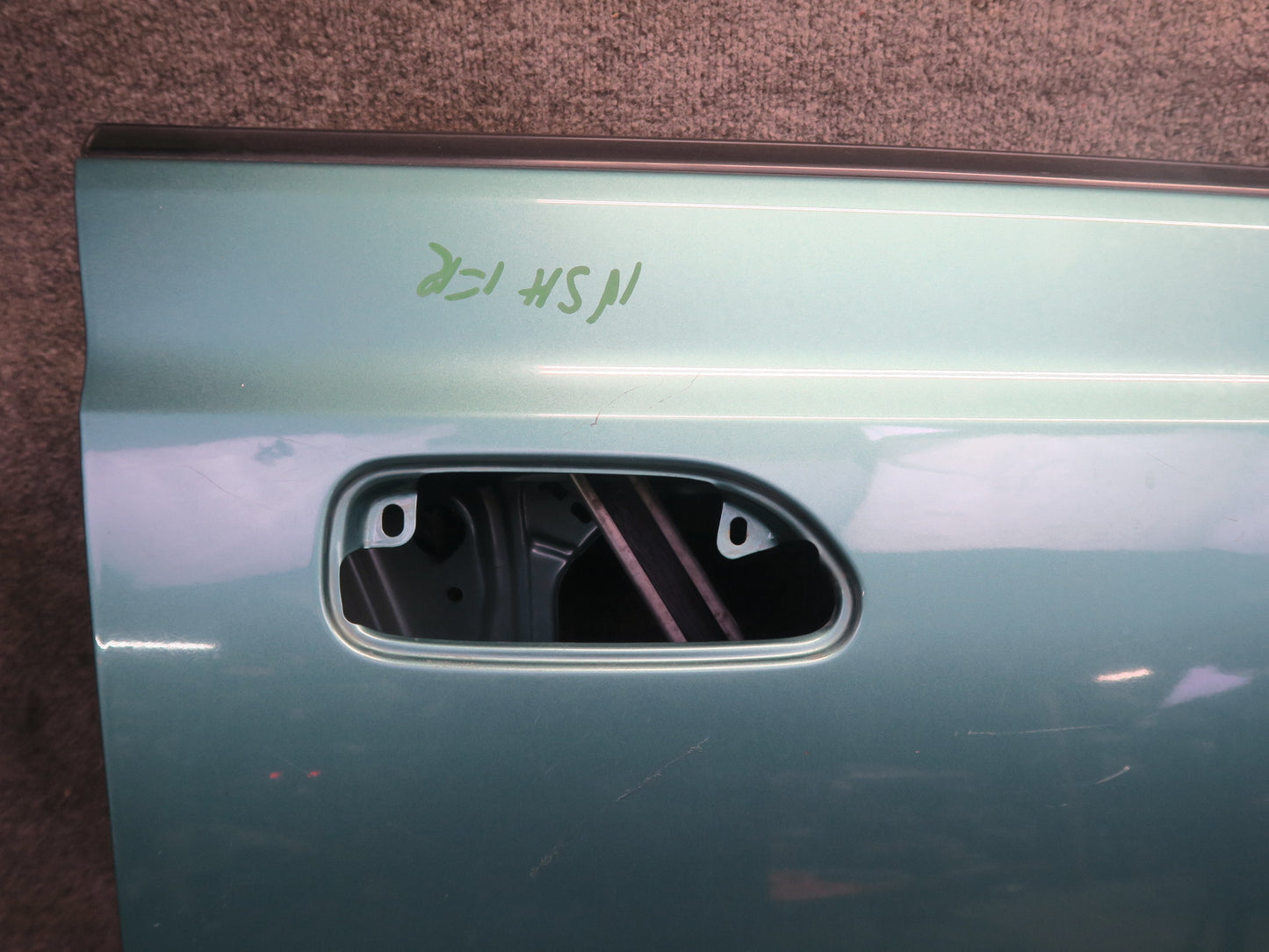 96-98 Nissan Stagea WGC34 Front Right Door Shell Panel Emerald Green OEM