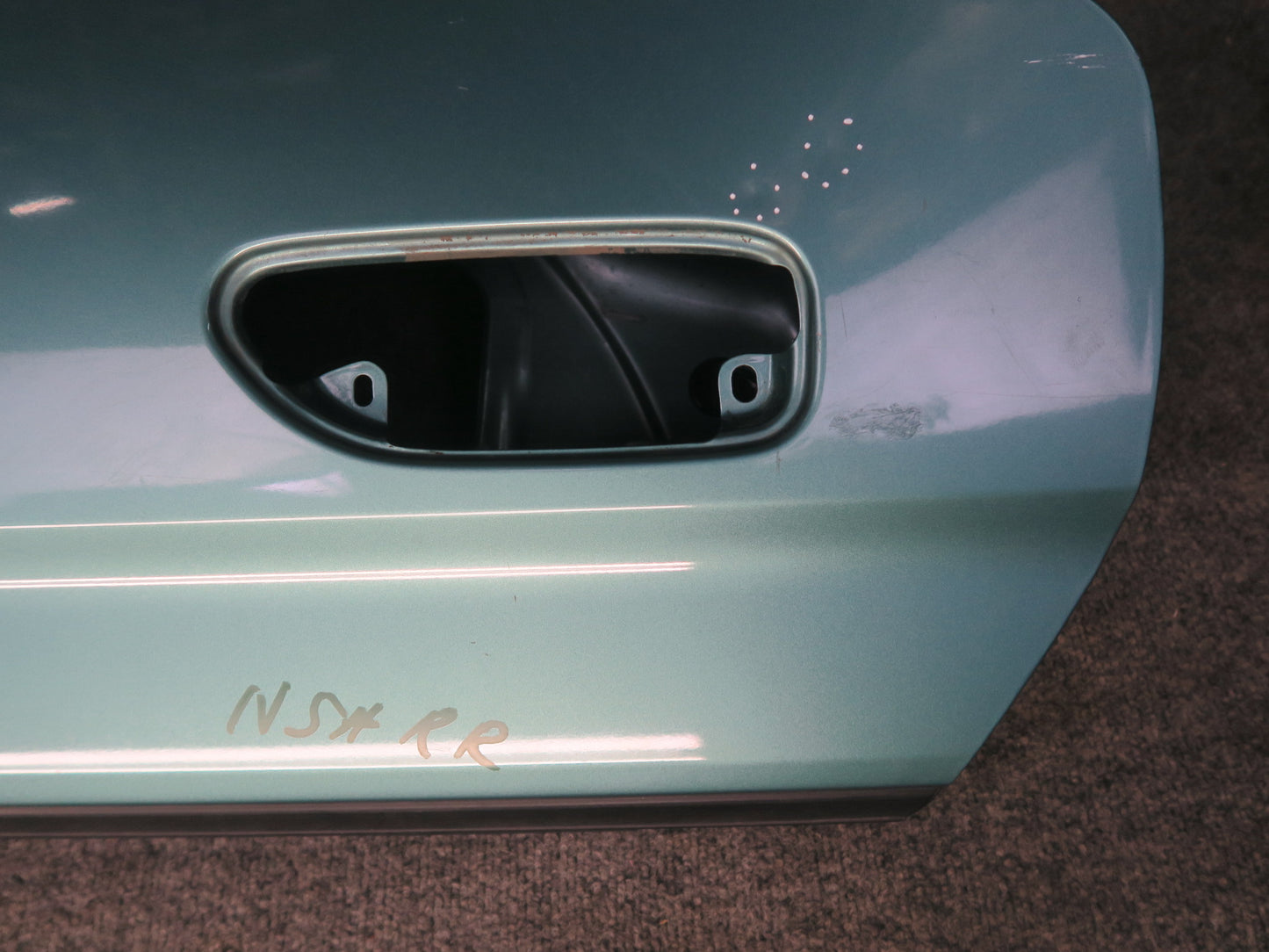 96-98 Nissan Stagea WGC34 Rear Right Door Shell Panel Emerald Green OEM
