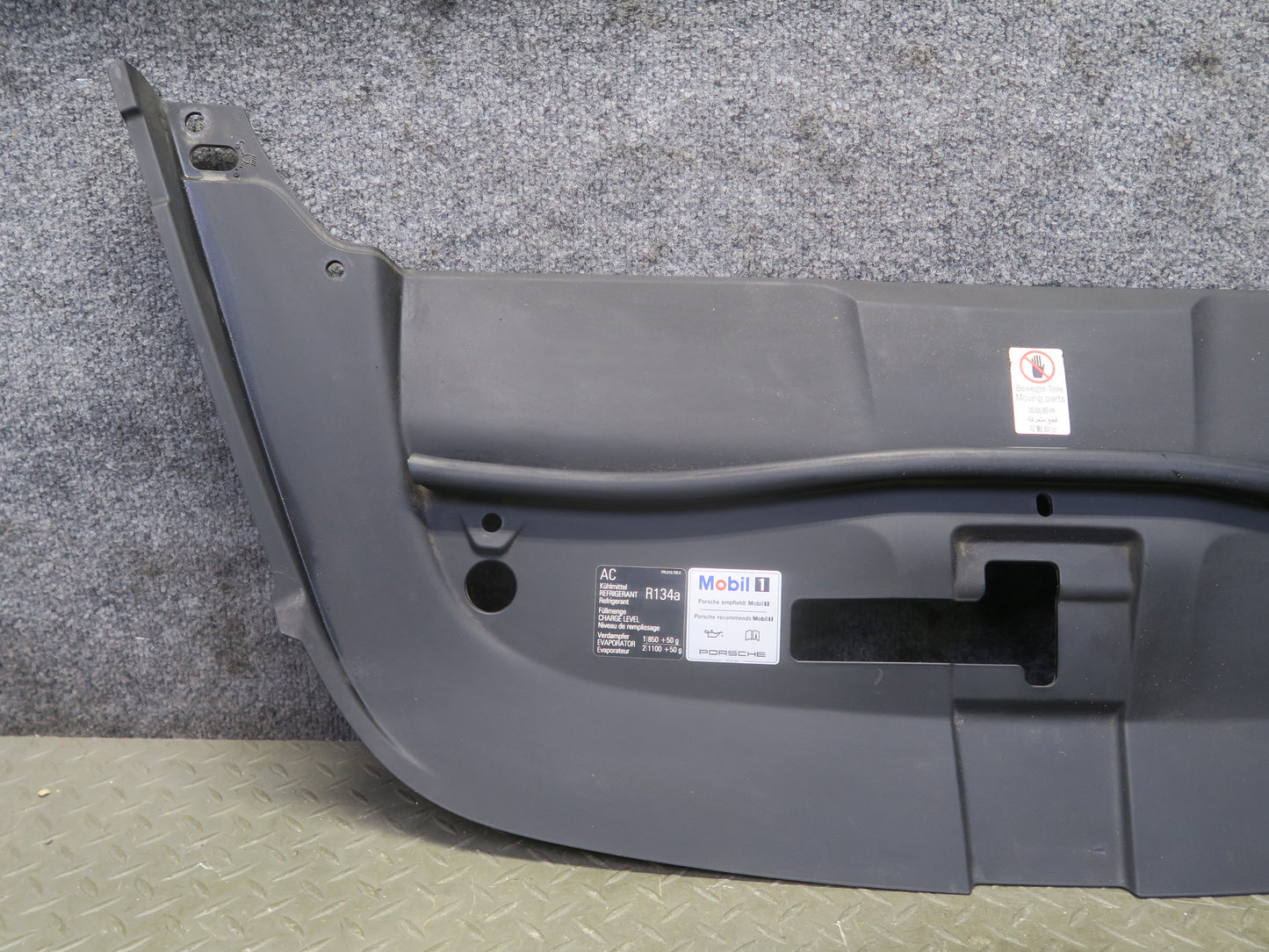 11-14 Porsche Cayenne 958 Left Center Right Under Hood Engine Bay Cover Trim Set