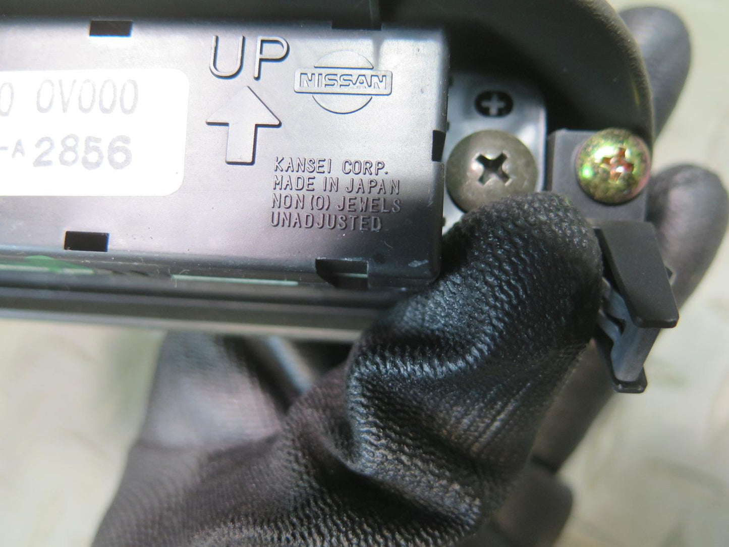 96-98 Nissan Stagea WGC34 Center Dash Digital Clock w Trim 25820-0V000 OEM