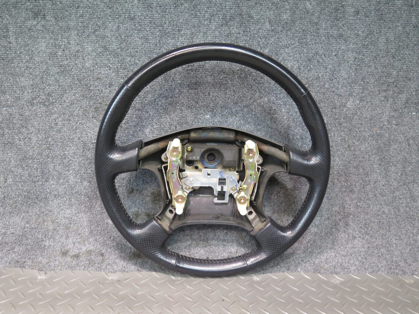 96-98 Nissan Stagea WGC34 Leather Steering Black OEM