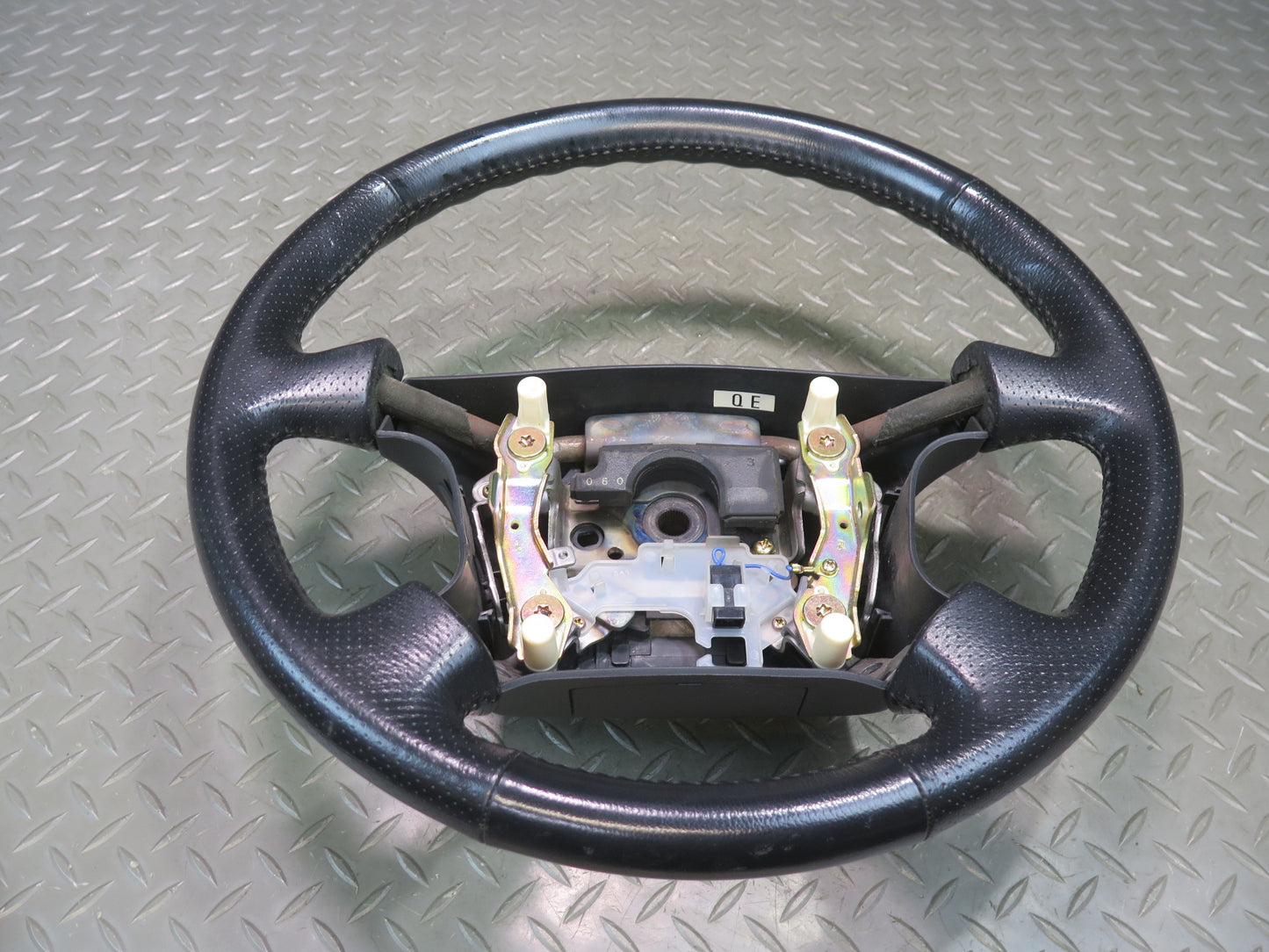 96-98 Nissan Stagea WGC34 Leather Steering Black OEM