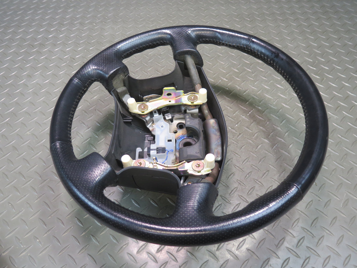 96-98 Nissan Stagea WGC34 Leather Steering Black OEM