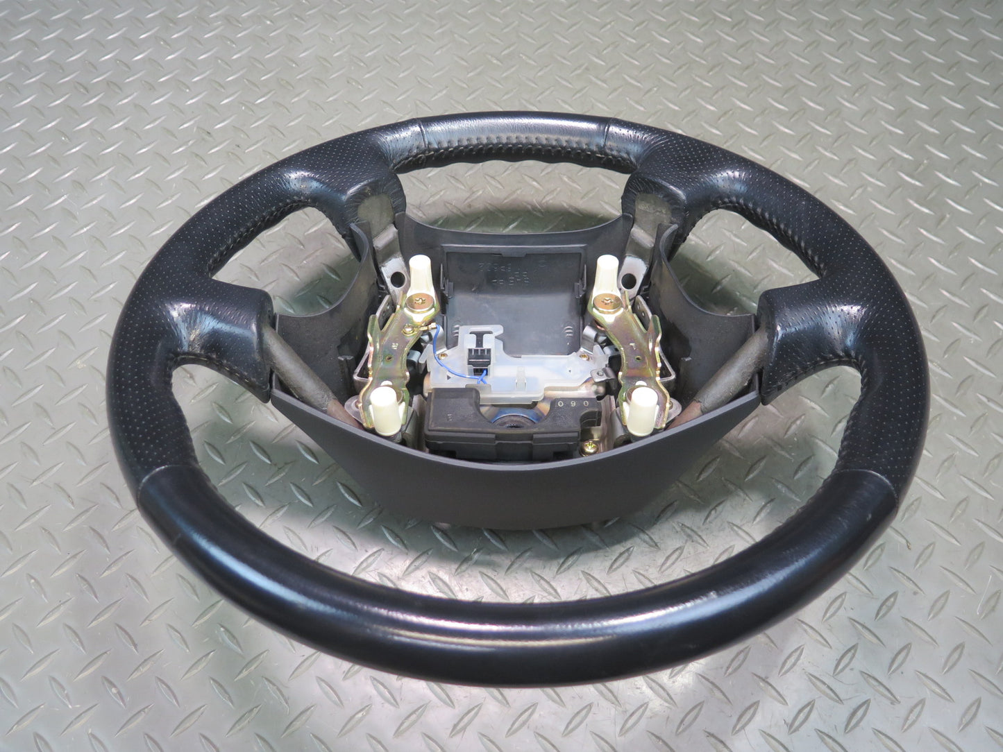 96-98 Nissan Stagea WGC34 Leather Steering Black OEM