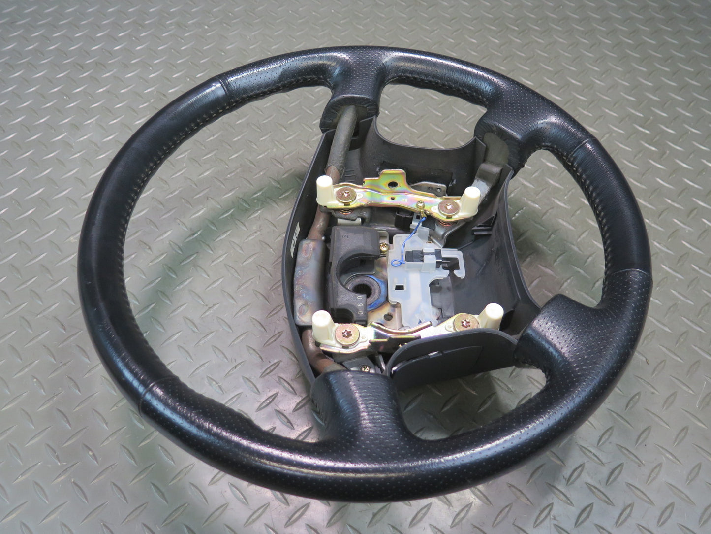 96-98 Nissan Stagea WGC34 Leather Steering Black OEM