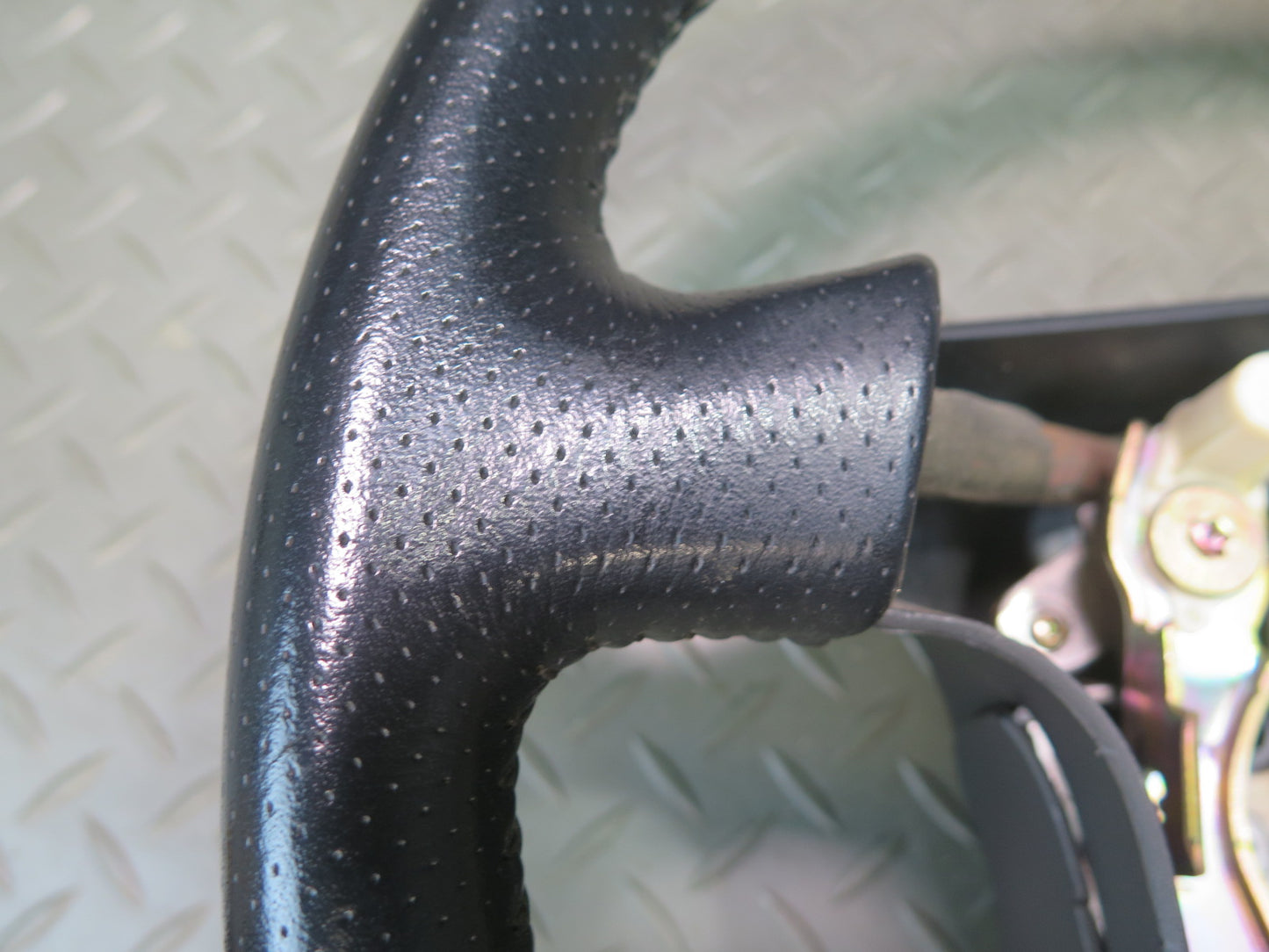 96-98 Nissan Stagea WGC34 Leather Steering Black OEM
