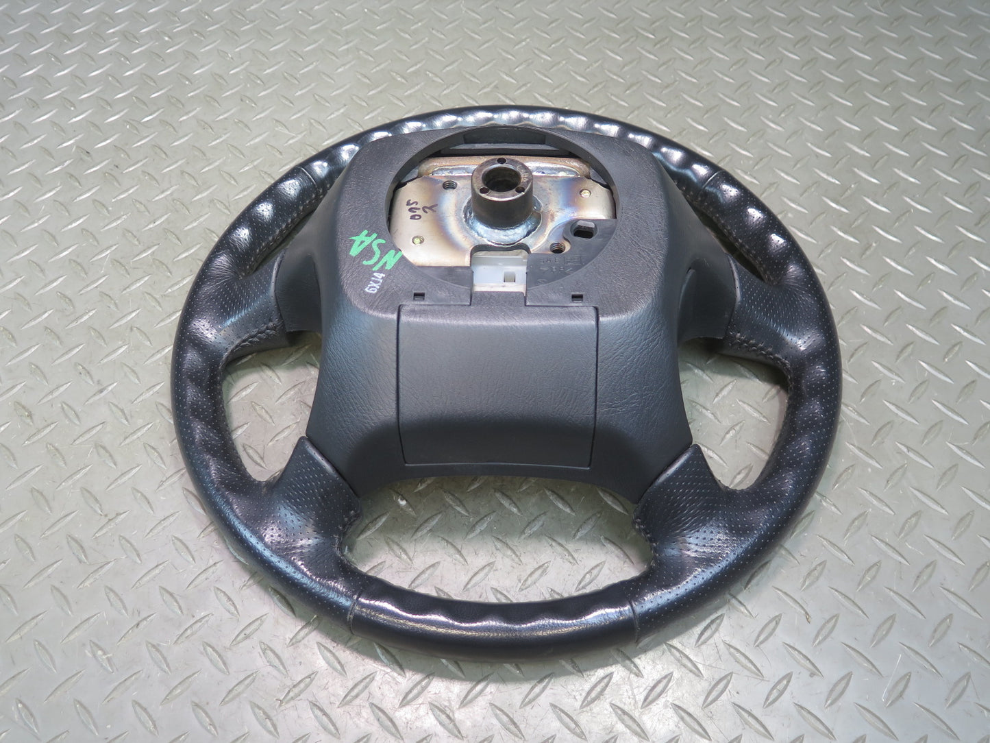 96-98 Nissan Stagea WGC34 Leather Steering Black OEM