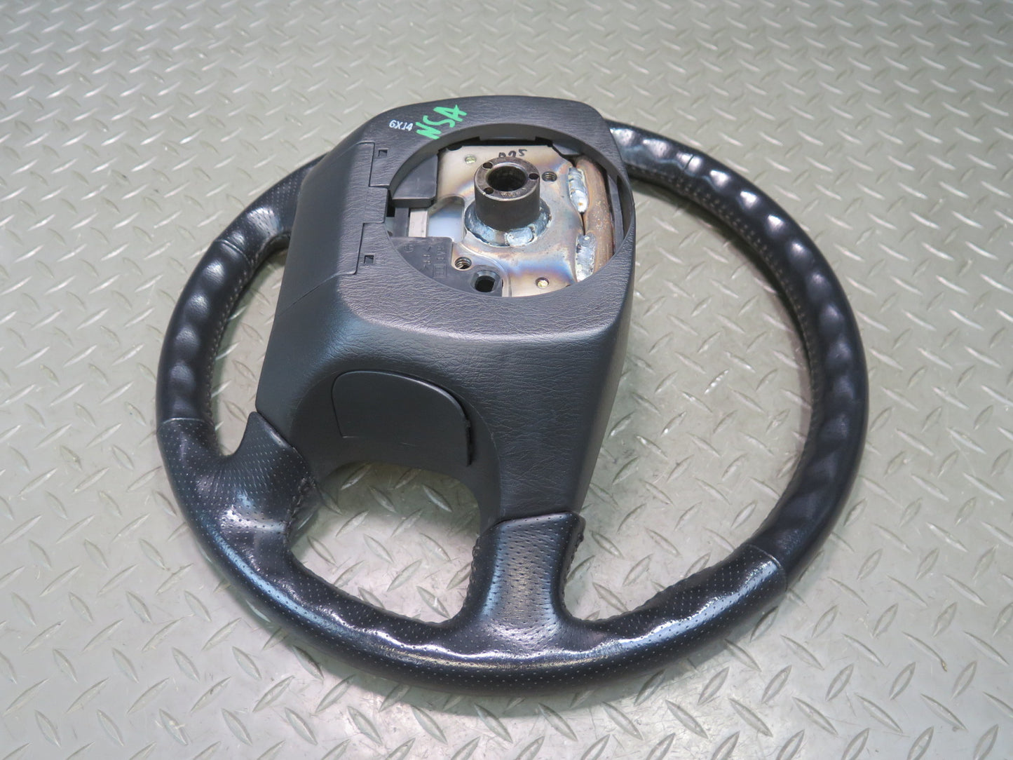96-98 Nissan Stagea WGC34 Leather Steering Black OEM