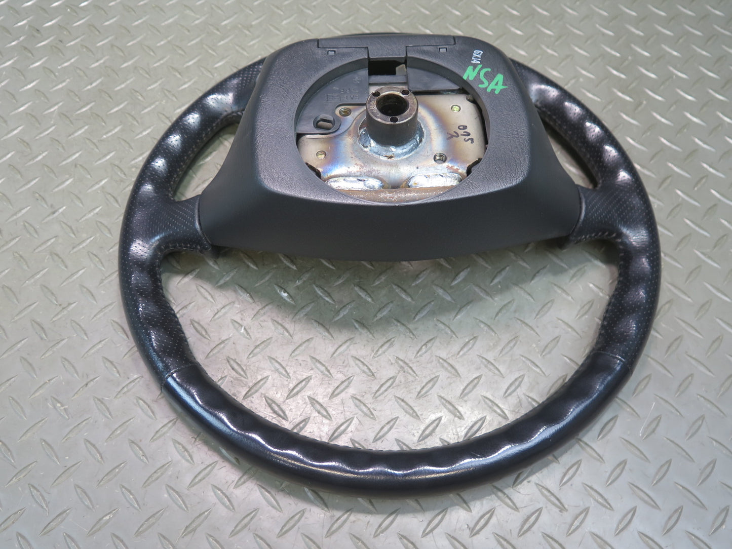 96-98 Nissan Stagea WGC34 Leather Steering Black OEM
