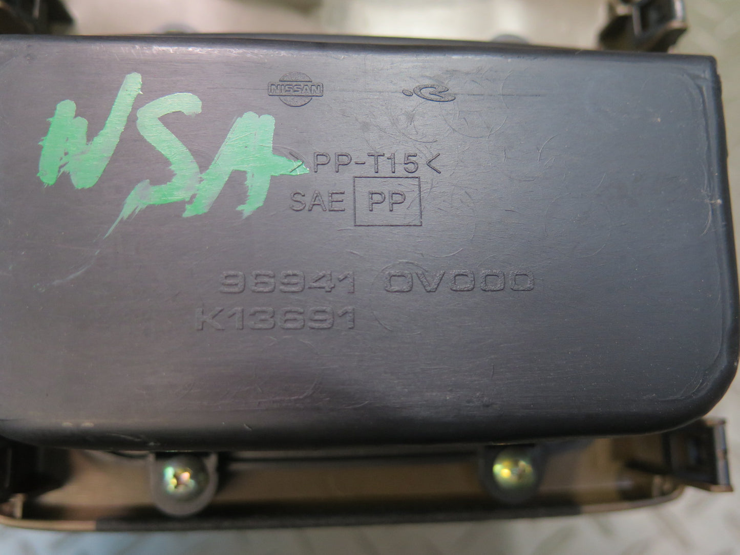 96-98 Nissan Stagea WGC34 A/T Front Center Console Wood Trim Cover Panel OEM
