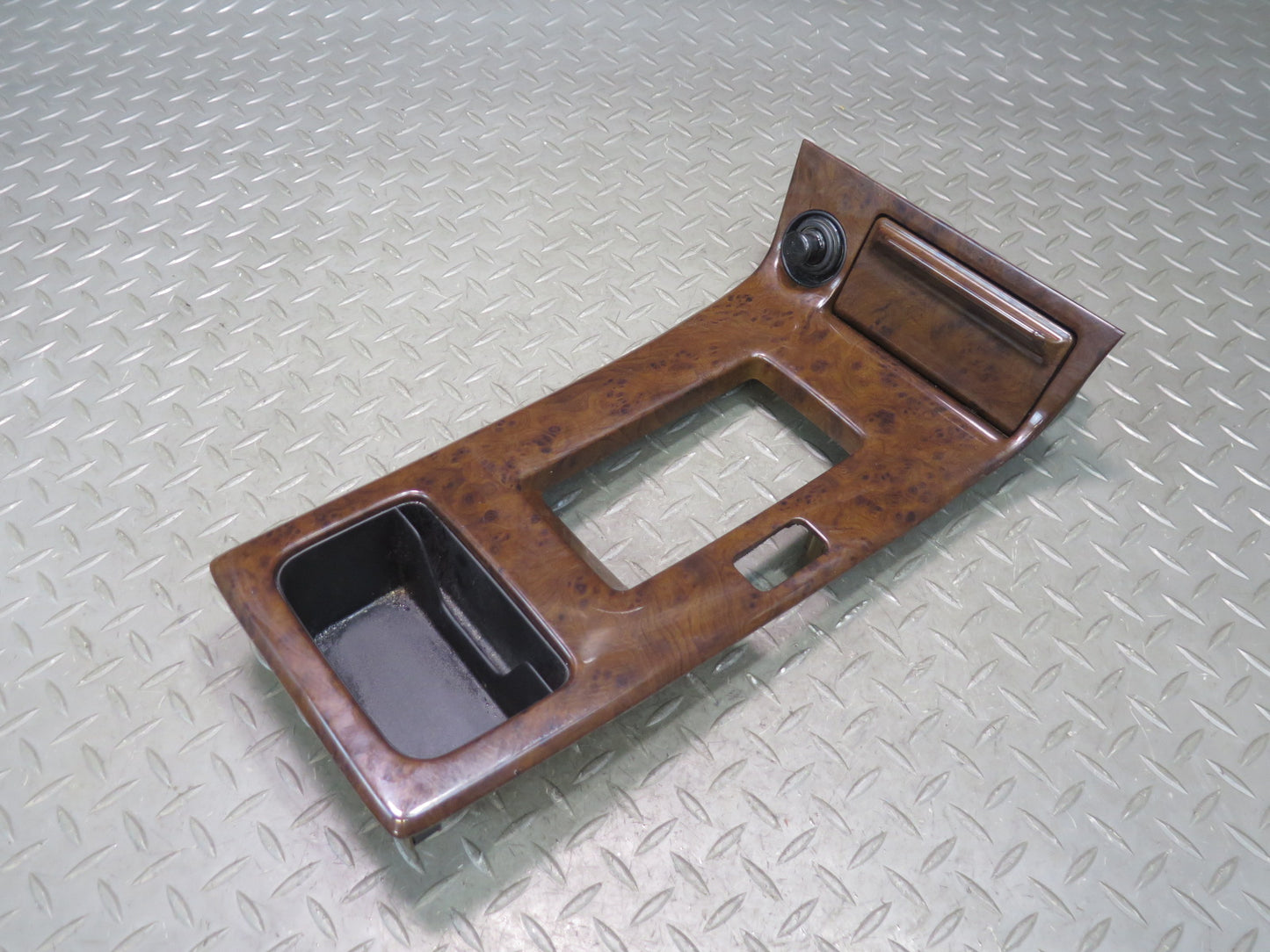 96-98 Nissan Stagea WGC34 A/T Front Center Console Wood Trim Cover Panel OEM