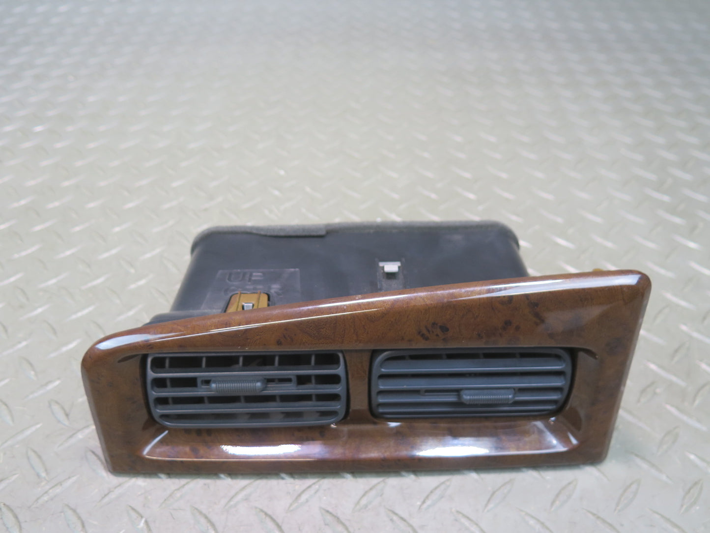 96-98 Nissan Stagea WGC34 Dash Front Center A/C Air Vent Grille w Wood Trim OEM