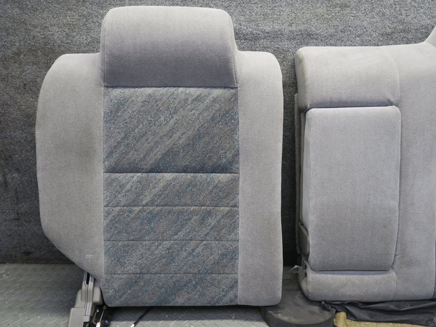 96-98 Nissan Stagea WGC34 Front & Rear Cloth Seat Set Olive Gray OEM