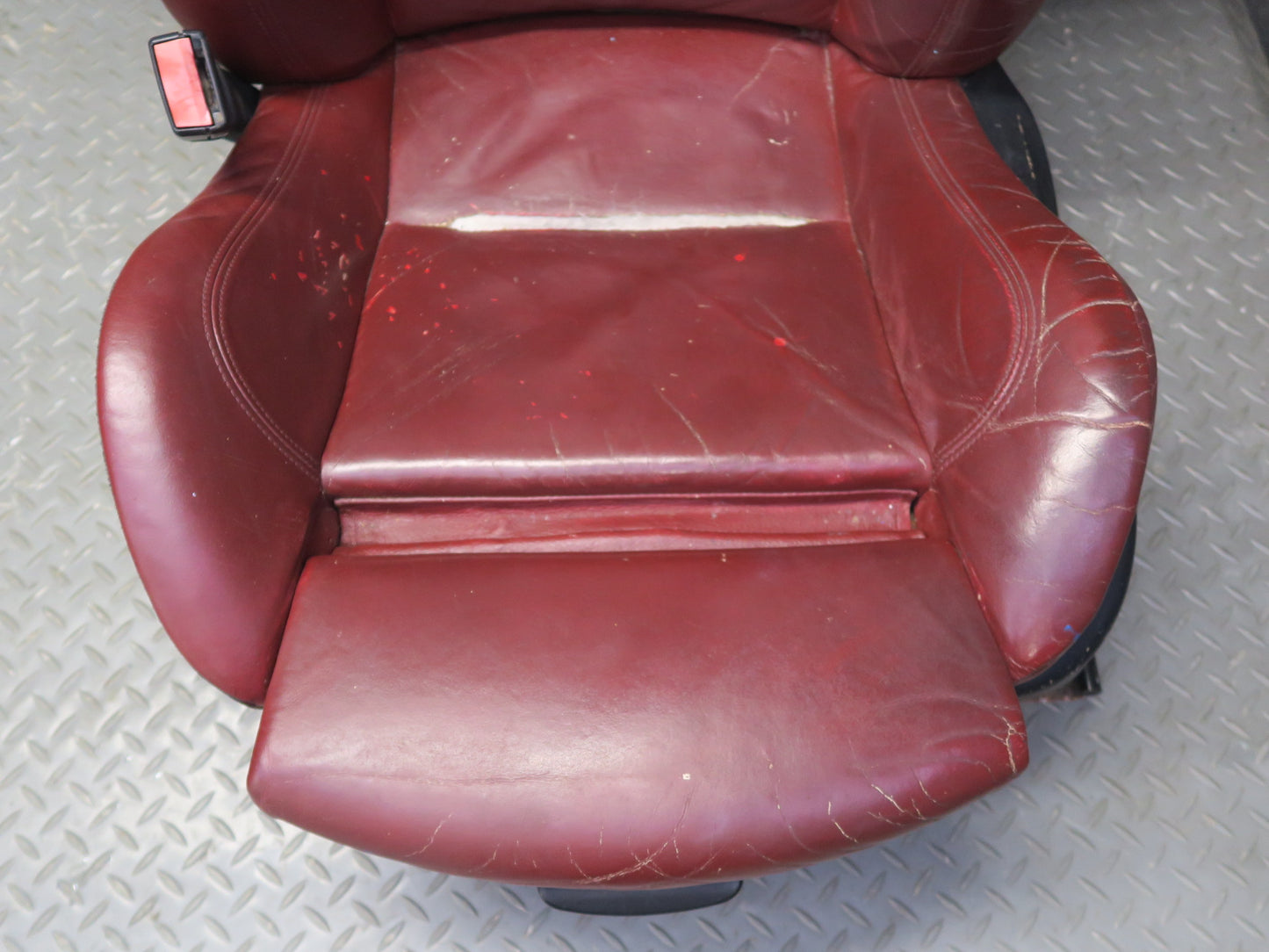 03-08 BMW E85 Z4 M-style Front Left & Right Sport Leather Heated Seat RED OEM