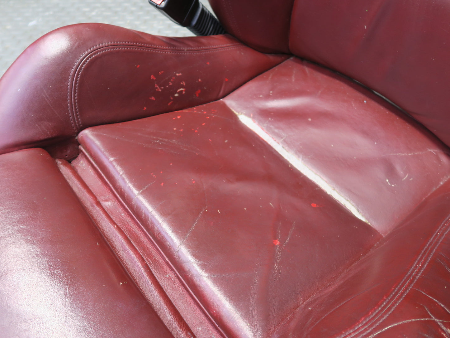 03-08 BMW E85 Z4 M-style Front Left & Right Sport Leather Heated Seat RED OEM