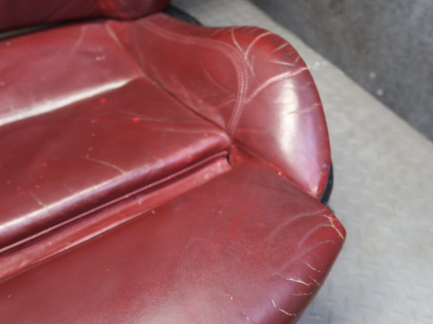 03-08 BMW E85 Z4 M-style Front Left & Right Sport Leather Heated Seat RED OEM
