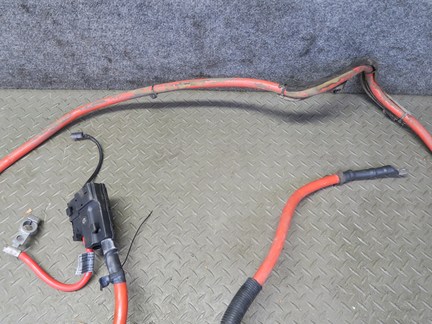 05-08 BMW E85 Z4 3.0L 2.5L M54 Positive Battery Cable w Clamp & Fuse Box OEM