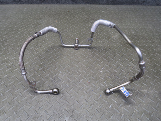 12-16 BMW F10 550I N63 4.4L Turbo Charger Oil Feed Pipe Line OEM