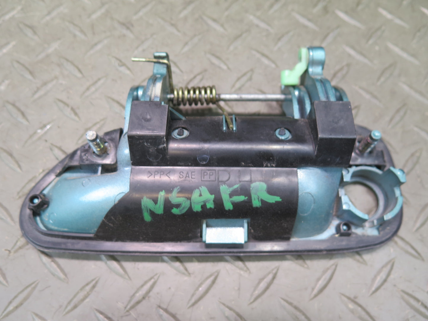 96-98 Nissan Stagea WGC34 Set of 4 Front & Rear Door Exterior Handle Green OEM