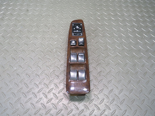 96-98 Nissan Stagea WGC34 Right Master Window Mirror Switch w Wood Trim OEM