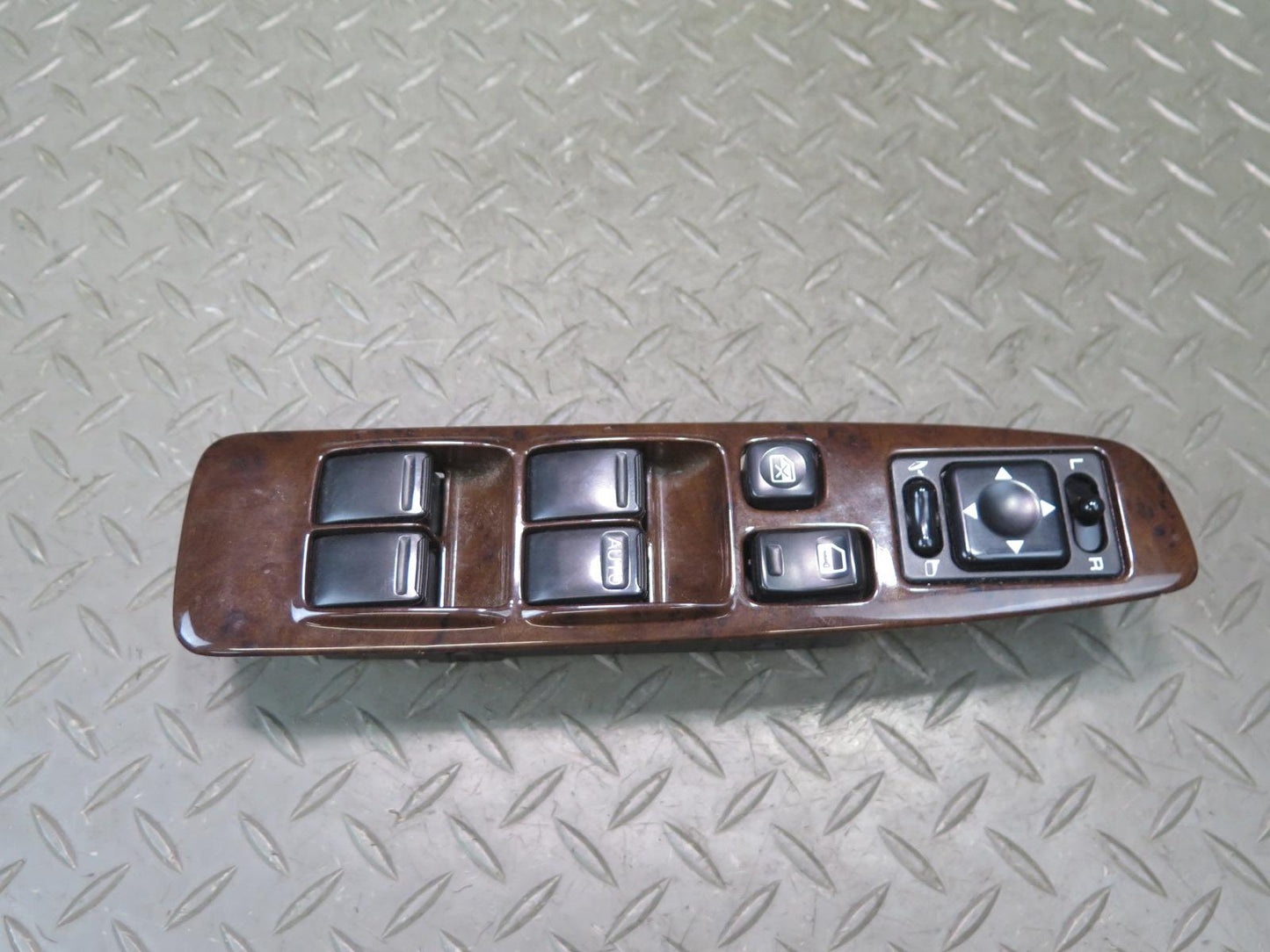 96-98 Nissan Stagea WGC34 Right Master Window Mirror Switch w Wood Trim OEM