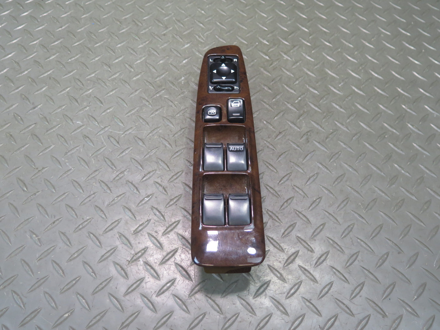96-98 Nissan Stagea WGC34 Right Master Window Mirror Switch w Wood Trim OEM