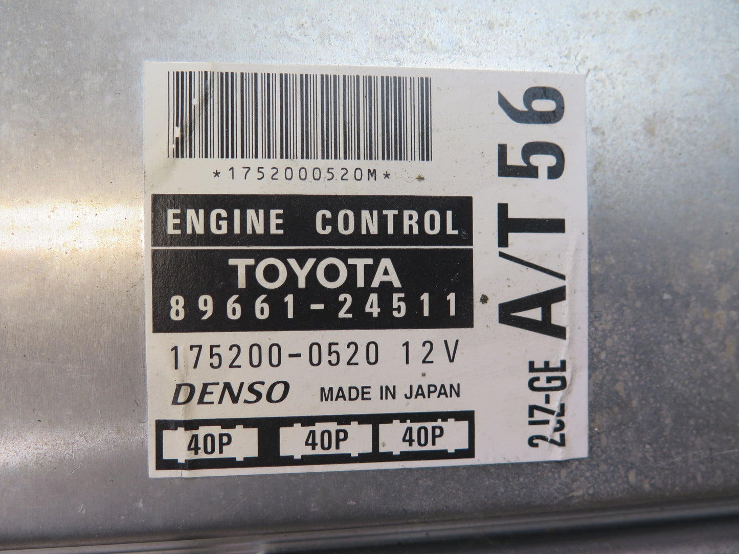 1997 Lexus JZZ31L SC300 2JZGE A/T ECM ECU Engine Control Module 89661-24511 OEM
