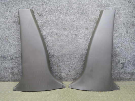 96-98 Nissan Stagea WGC34 Set of 2 Front B Pillar Trim Cover Panel Brown OEM