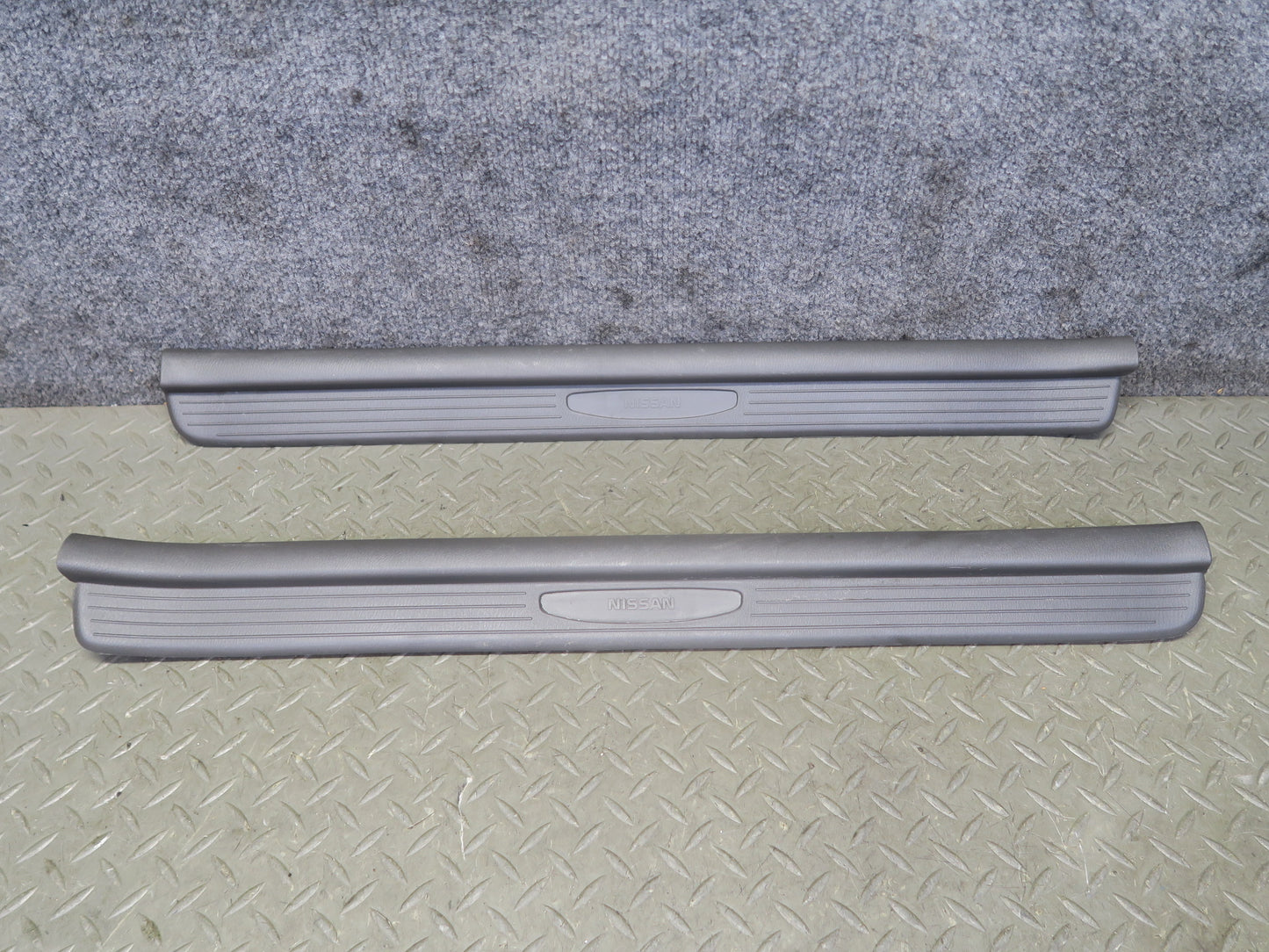 96-98 Nissan Stagea WGC34 Set of 2 Front Door Scuff Sill Plate Trim Panel OEM