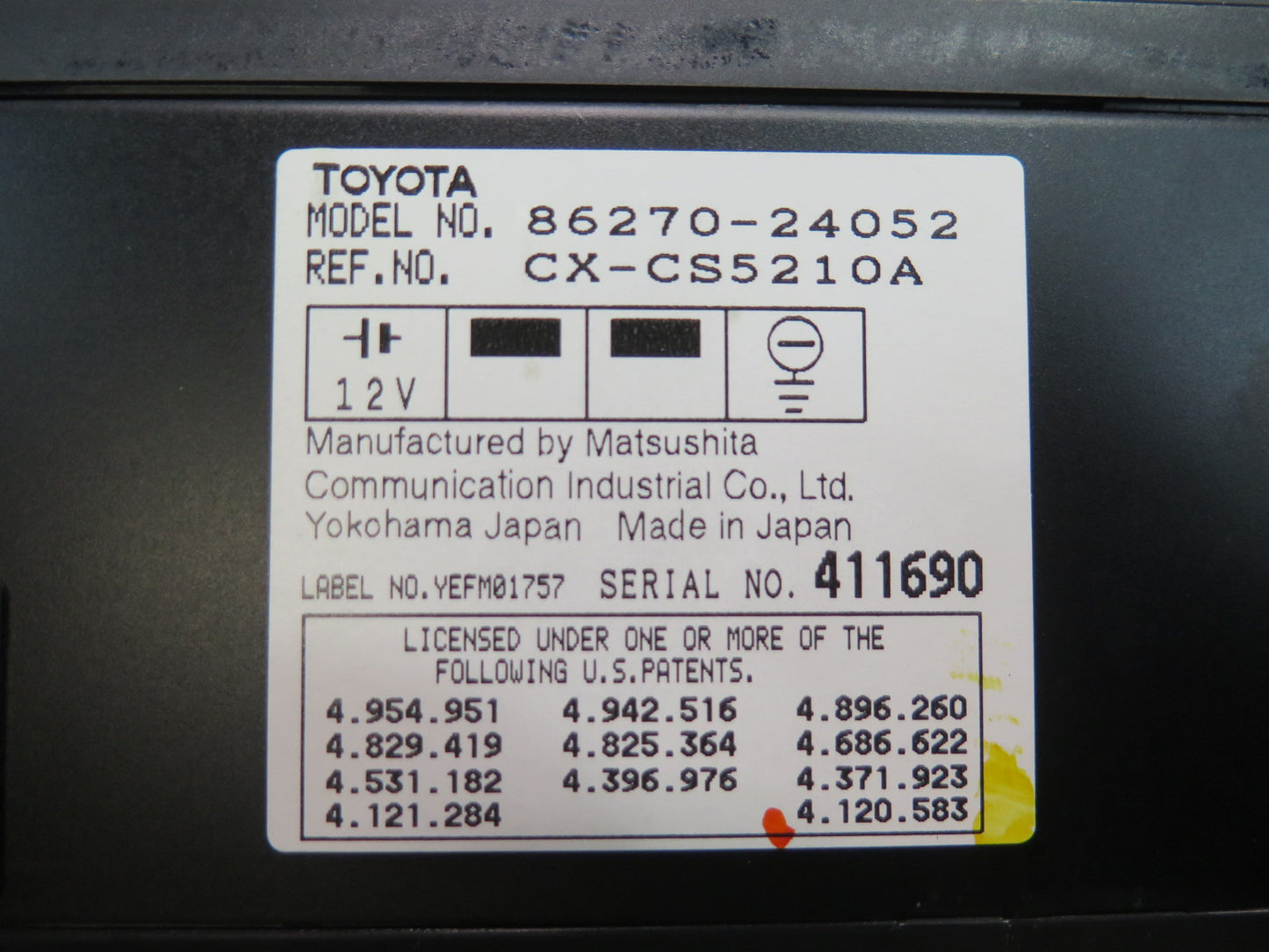 92-98 Lexus JZZ31L SC300 SC400 CD Changer Player w Magazine 86270-24052 OEM