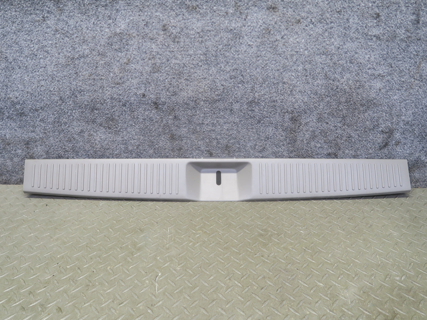 96-98 Nissan Stagea WGC34 Rear Trunk Sill Scuff Plate Trim Cover Gray OEM