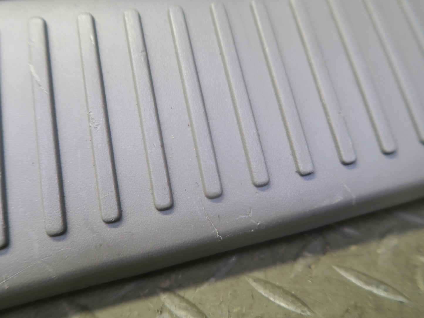 96-98 Nissan Stagea WGC34 Rear Trunk Sill Scuff Plate Trim Cover Gray OEM