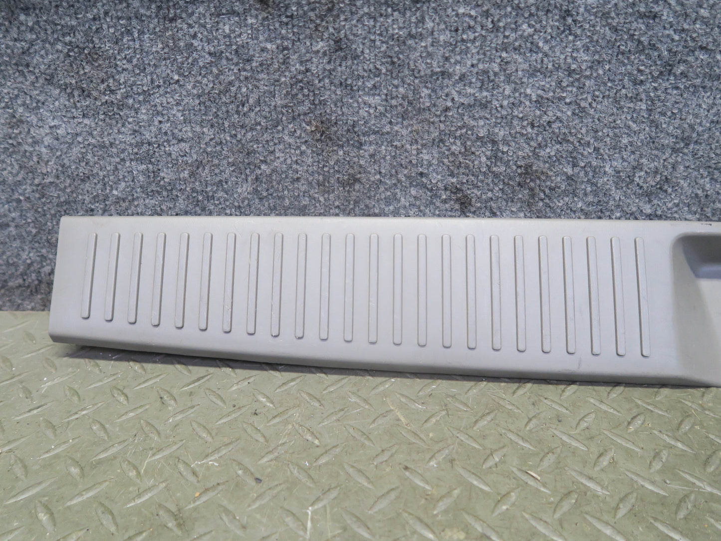 96-98 Nissan Stagea WGC34 Rear Trunk Sill Scuff Plate Trim Cover Gray OEM