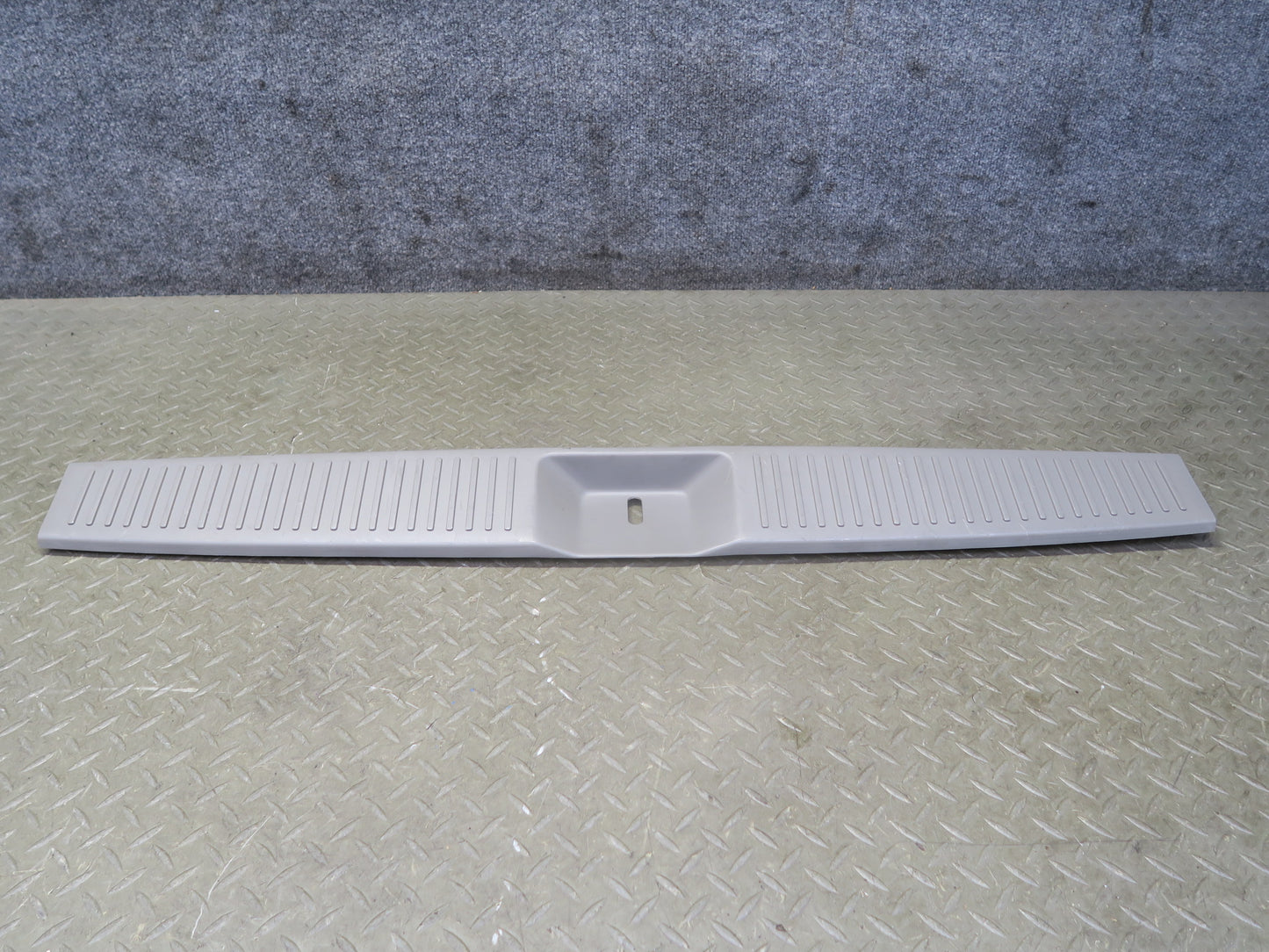 96-98 Nissan Stagea WGC34 Rear Trunk Sill Scuff Plate Trim Cover Gray OEM