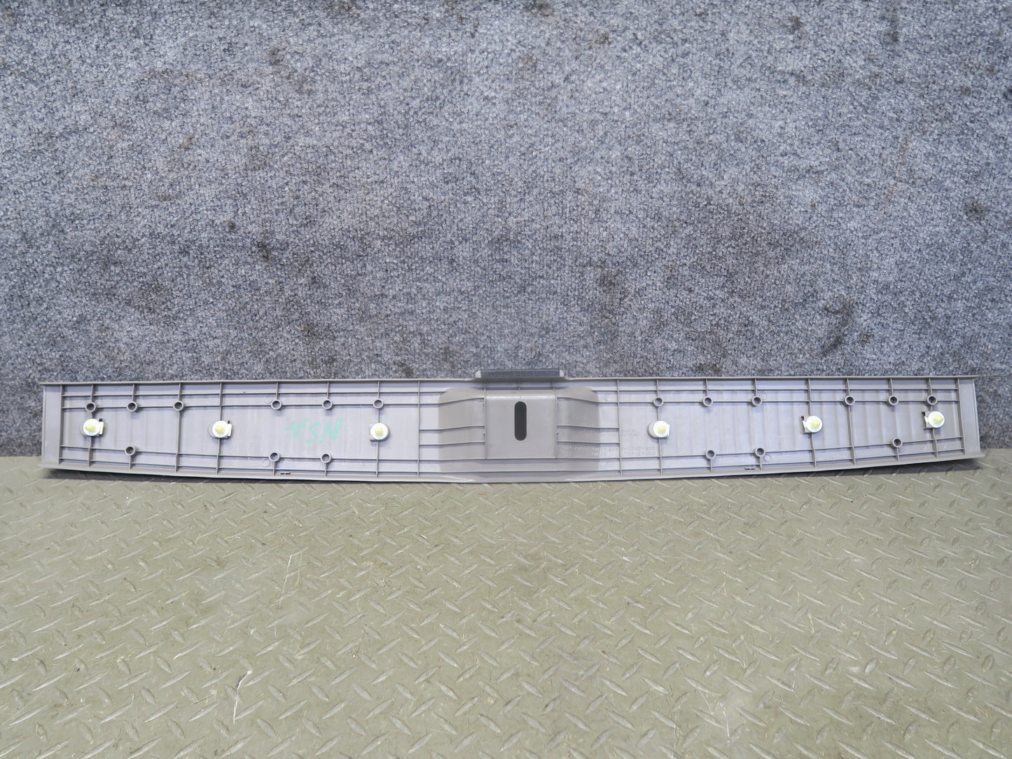 96-98 Nissan Stagea WGC34 Rear Trunk Sill Scuff Plate Trim Cover Gray OEM