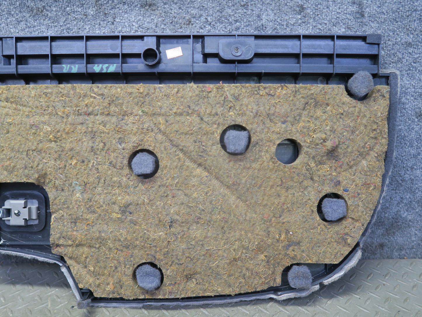 96-98 Nissan Stagea WGC34 Left Right Trunk Floor Compartment Cover Gray Set OEM
