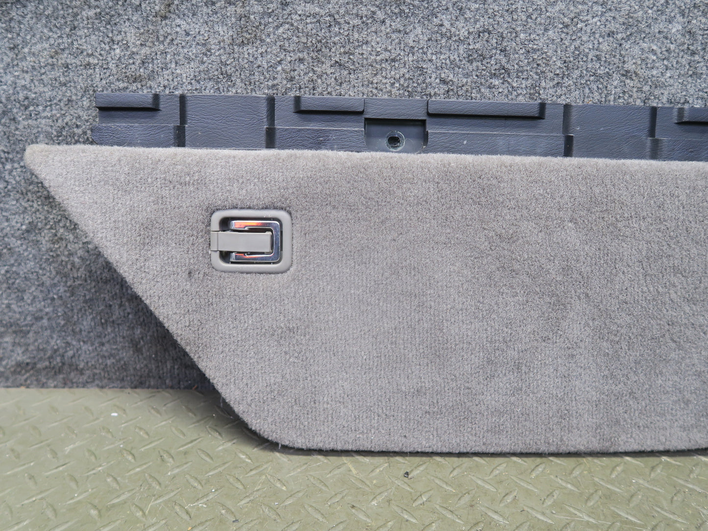 96-98 Nissan Stagea WGC34 Left Right Trunk Floor Compartment Cover Gray Set OEM