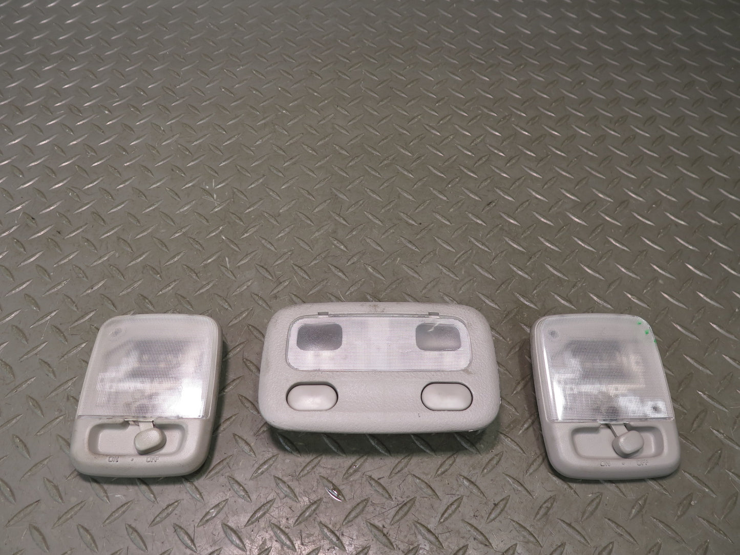 96-98 Nissan Stagea WGC34 Set of 3 Front & Rear Overhead Dome Light Lamp OEM