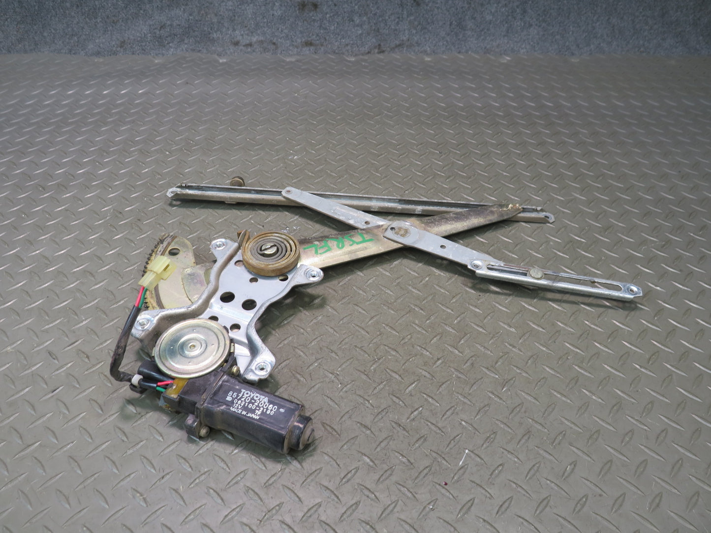 86-92 Toyota Supra MA70L Left Door Window Regulator w Motor OEM