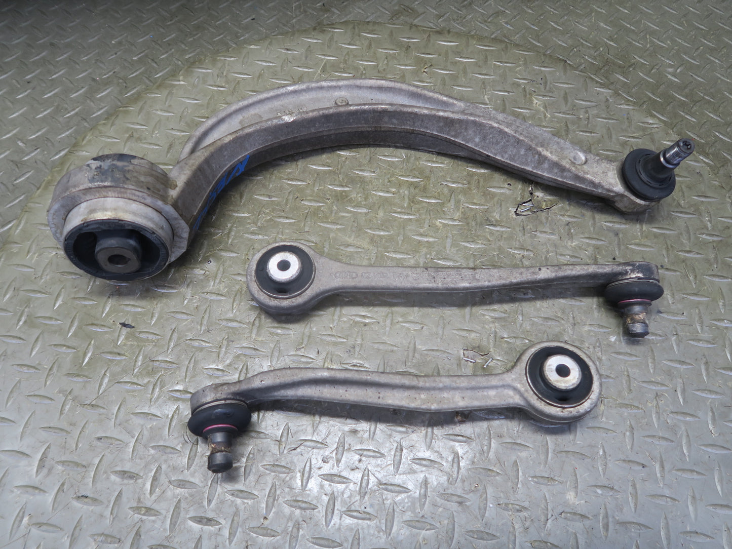 12-16 Audi 8T A5 S5 Front Left Upper & Lower Control Arm Set 81K Miles OEM