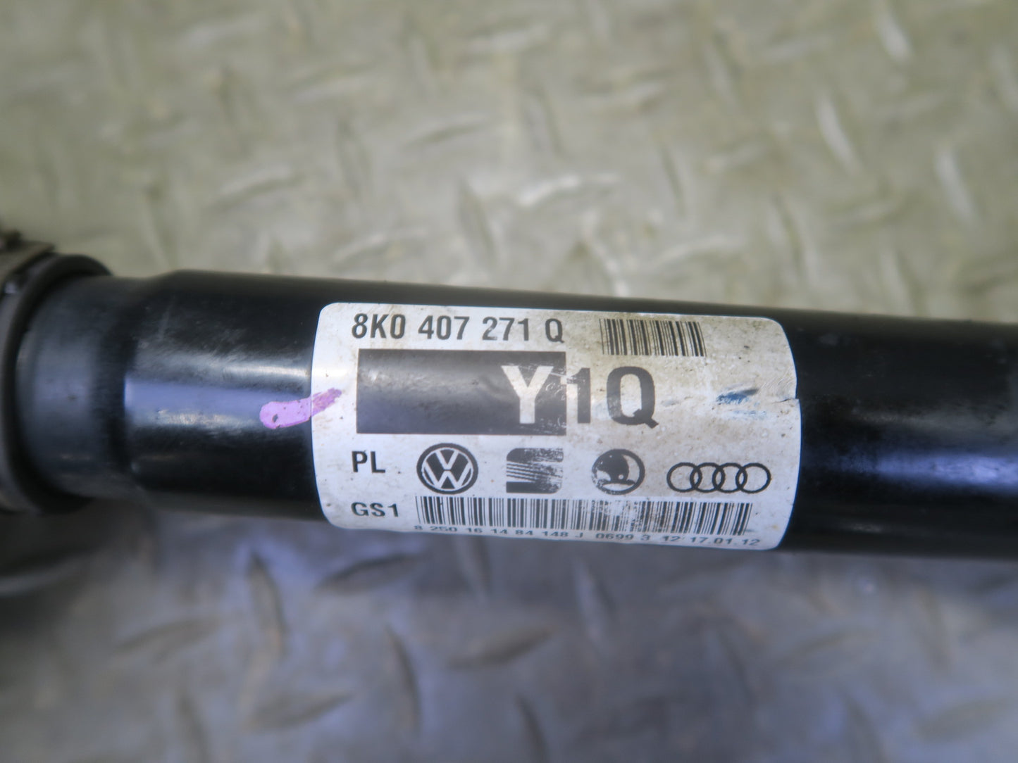 08-17 Audi 8T A5 S5 AWD Front Right Axle Half Shaft 8K0407271Q 81K Miles OEM