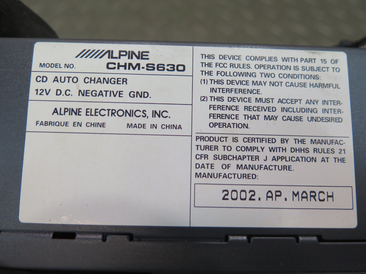 96-99 BMW E36 328iC CD Changer Player w Magazine OEM