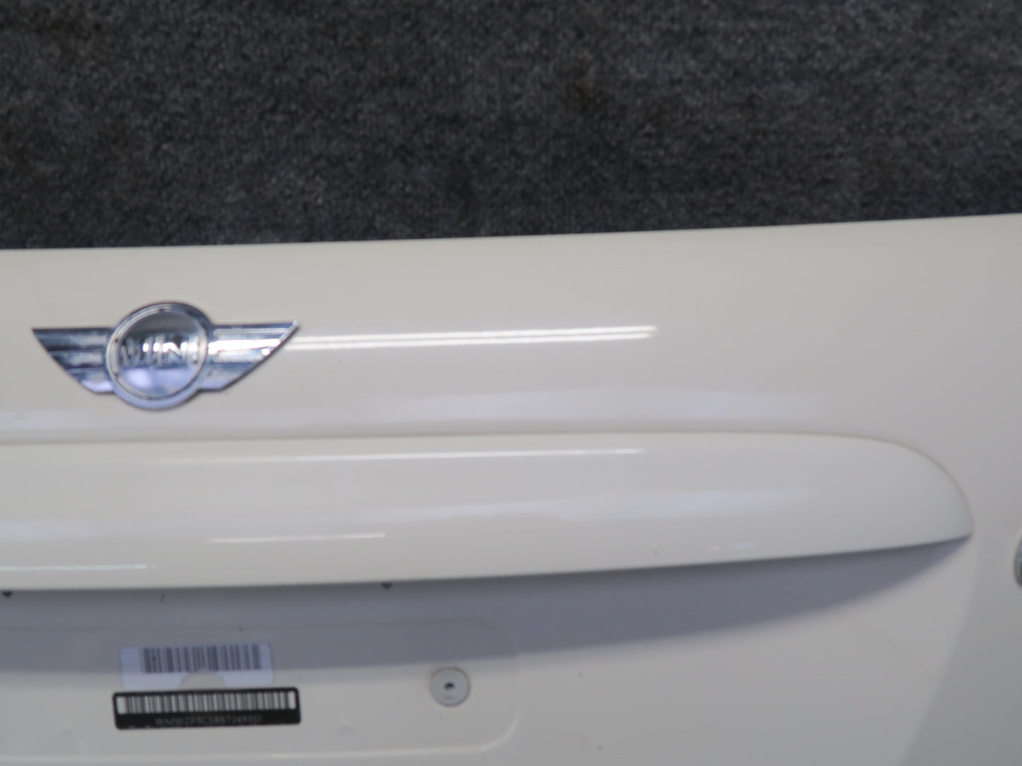 09-15 Mini R57 Convertible Rear Trunk Lid Liftgate Tailgate Hatch White OEM