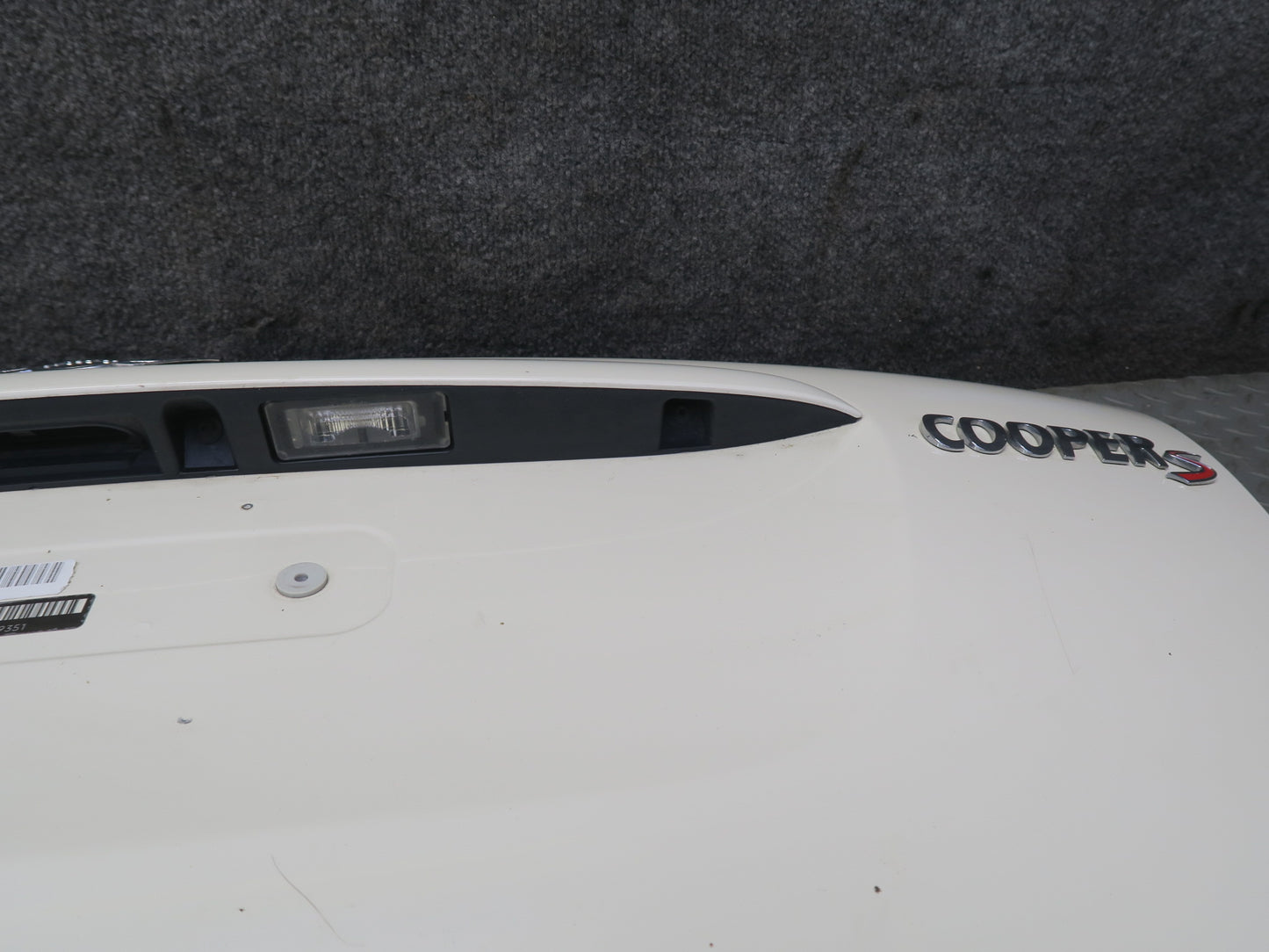 09-15 Mini R57 Convertible Rear Trunk Lid Liftgate Tailgate Hatch White OEM