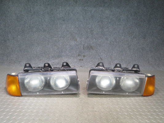 94-99 BMW E36 328iC 2DOOR Set of 4 Front Halogen Headlight Turn Signal Light OEM