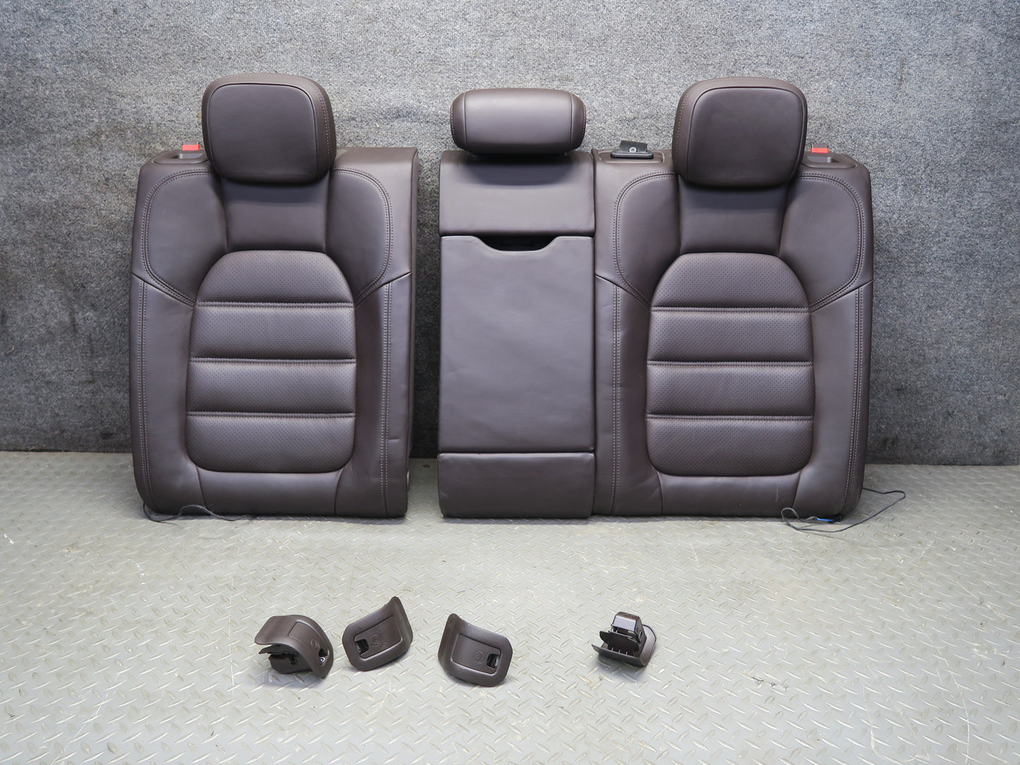 2015-2018 Porsche Macan Front Rear GTS Sport Heated Perforated Leather Seat Set